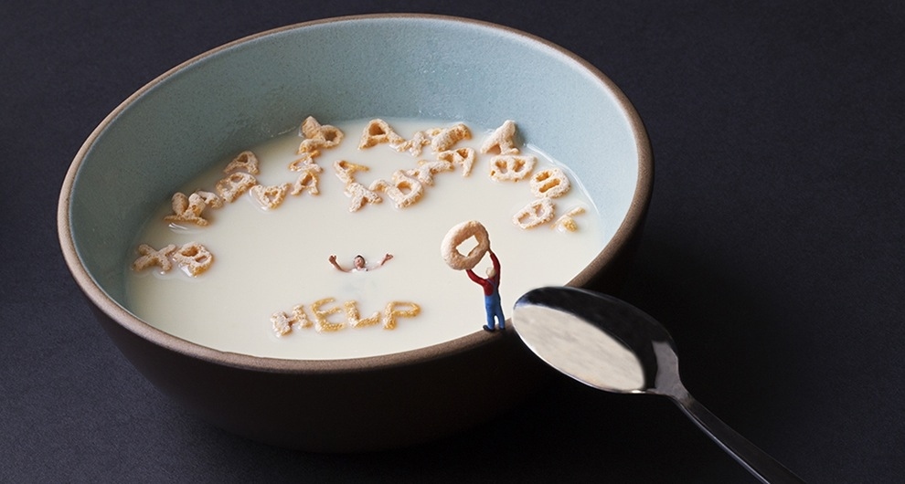 cereal bowl surrealism